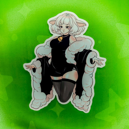 Silly Little Lamb Soft Touch Sticker