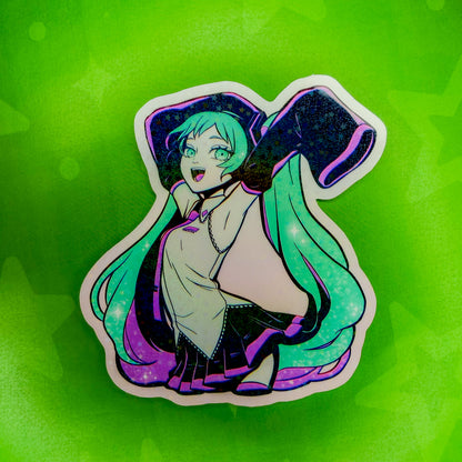 Hatsune Miku Holographic Star Sticker