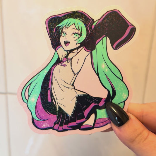 Hatsune Miku Holographic Star Sticker
